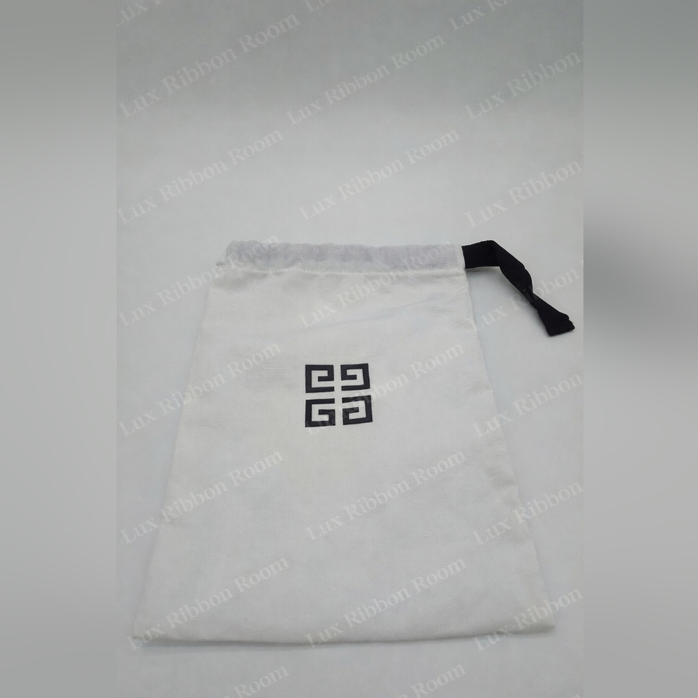 GIVENCHY White Cotton Dust Bag Drawstring Pouch 10.5x8 NWOT
